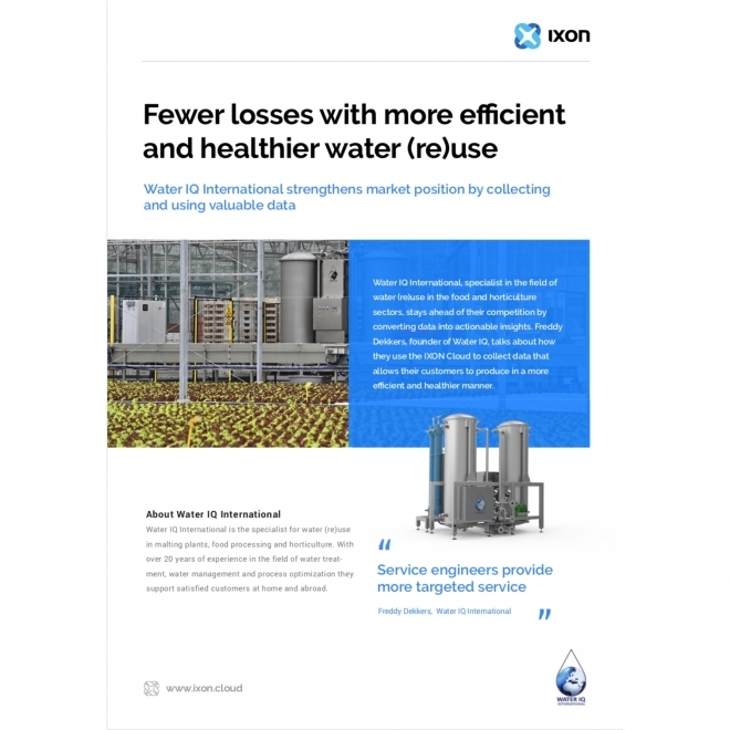 Water IQ International strengthens market position using IIoT